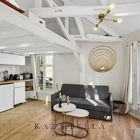 Kaza Bella - Canal Saint Martin Pieds Dans L'eau Duplex Apartment *